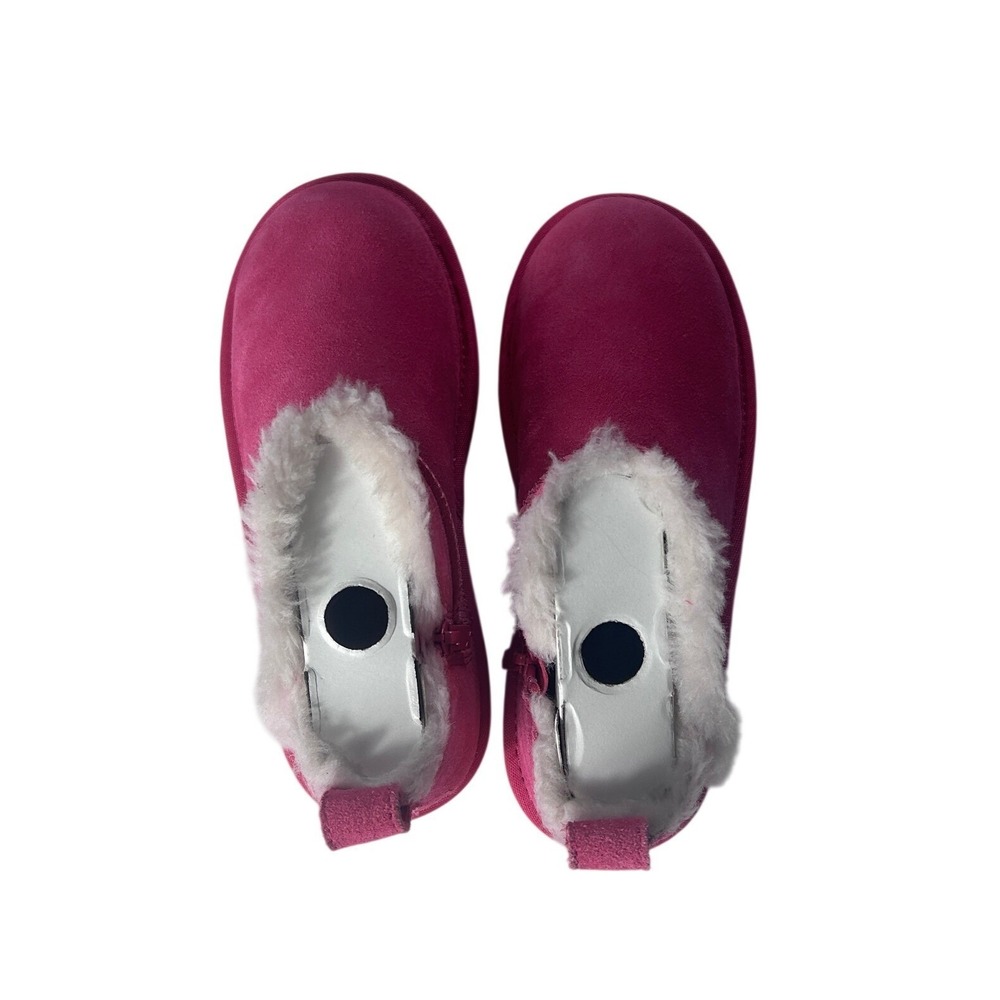 Koolaburra by UGG K Koola Ultra Mini Fuchsia Pink Suede Boots Sz 3 Kids NEW - Picture 6 of 11